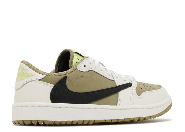 Jordan 1 Low Golf Travis Scott Neutral Olive