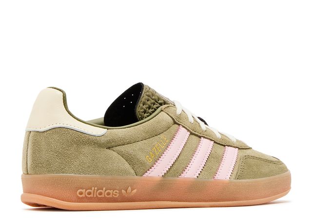 Wmns Gazelle Indoor 'Focus Olive Clear Pink'