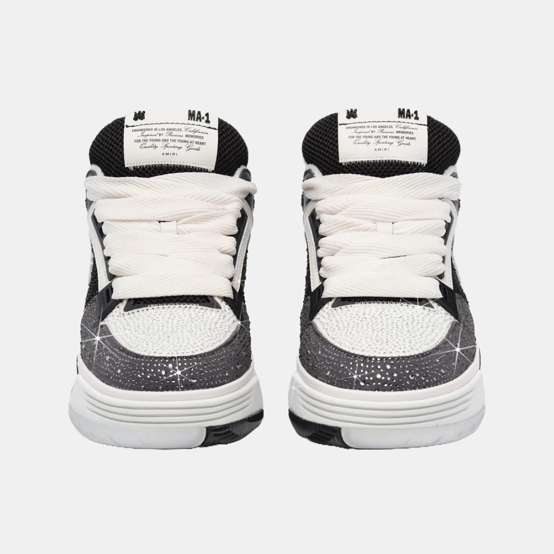 Amiri Crystal MA-1 Black & White