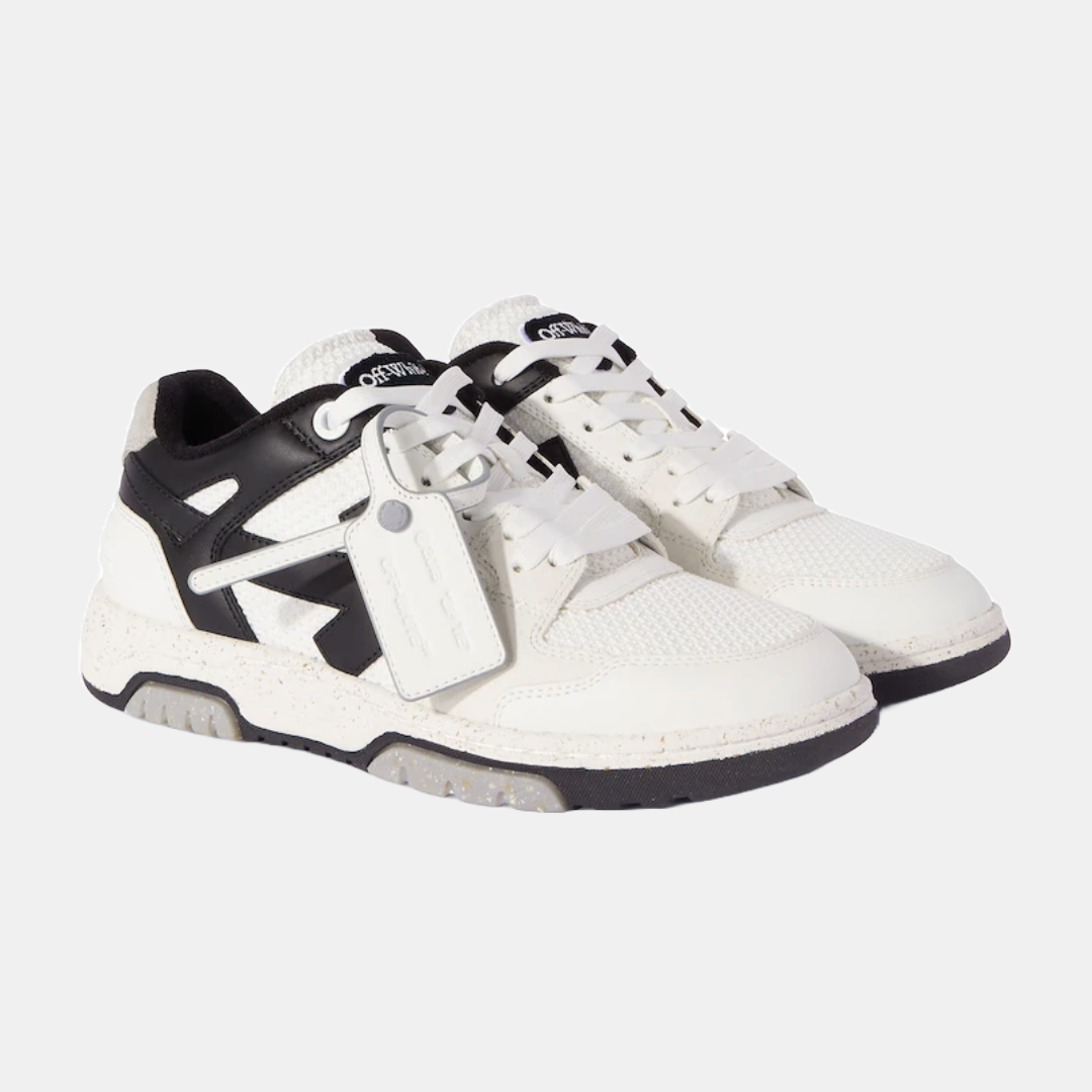 Off White Out Of Office Black & White Toe