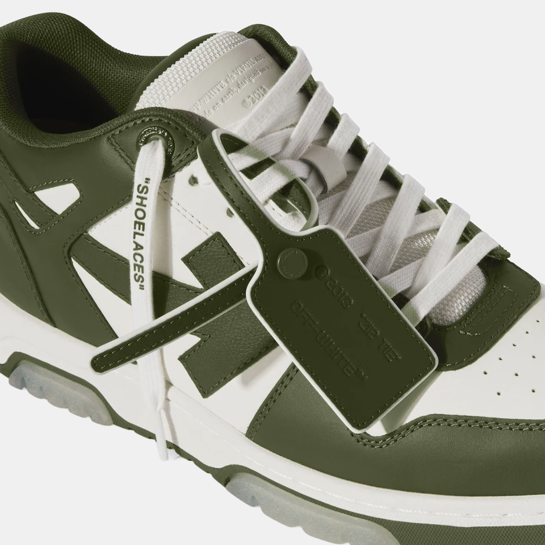 Off White Out Of Office Olive & White