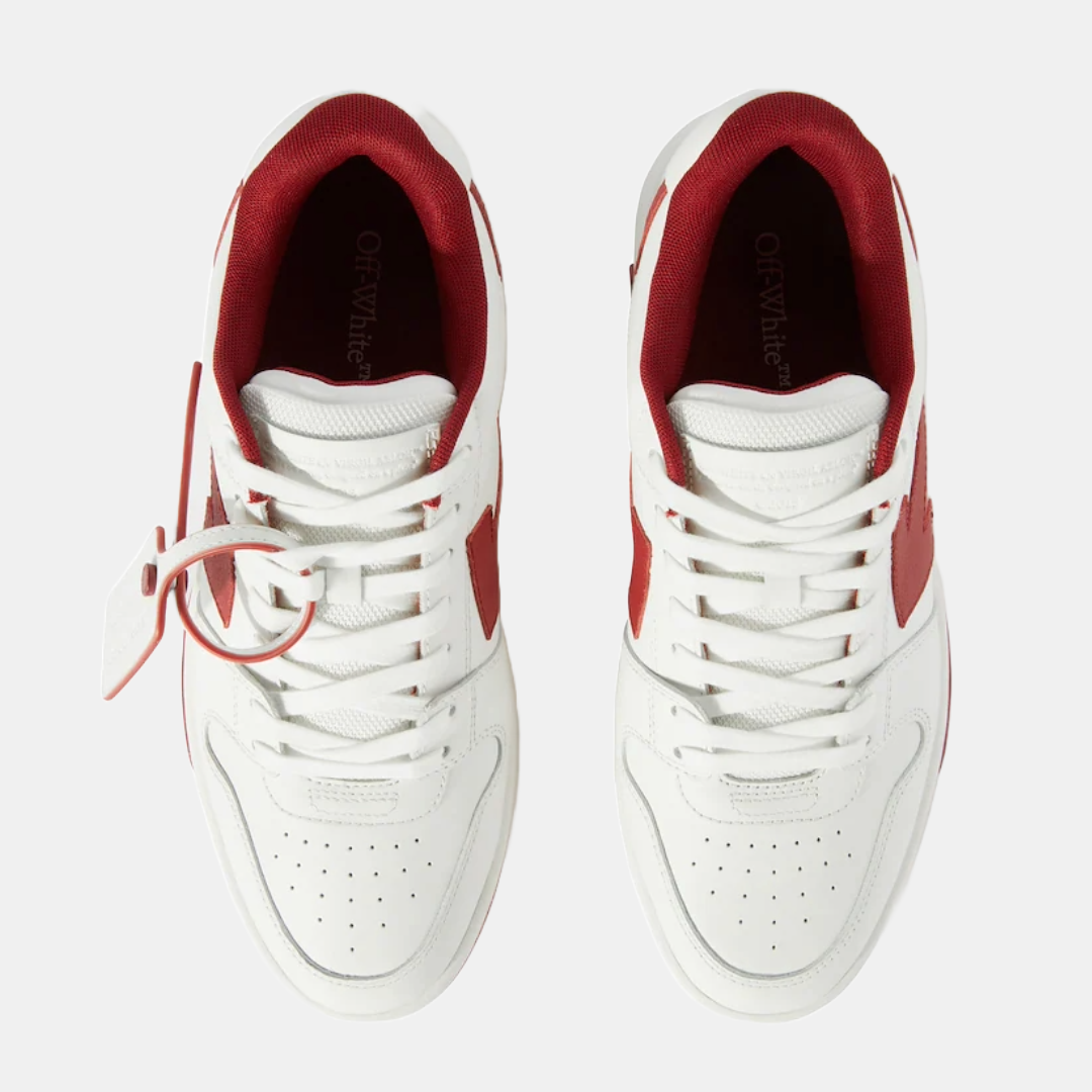 Off White Out Of Office White & Red toe