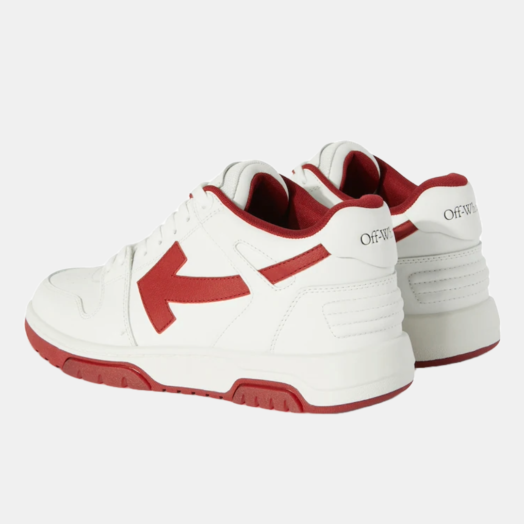 Off White Out Of Office White & Red toe