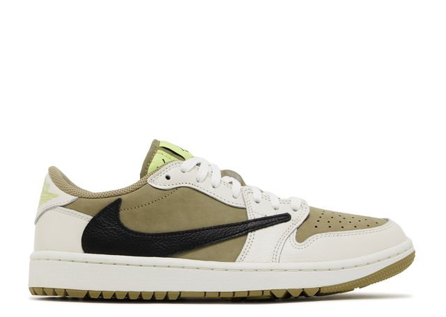 Jordan 1 Low Golf Travis Scott Neutral Olive