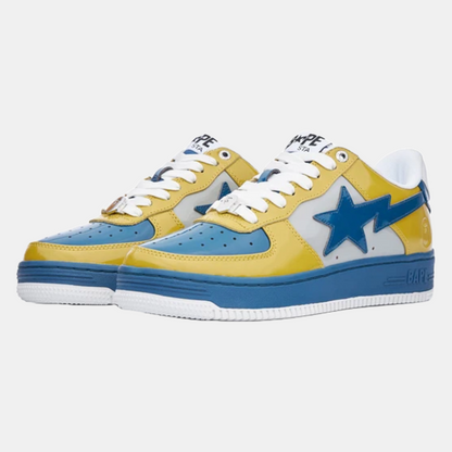 Bape Sta White & Blue & Yellow