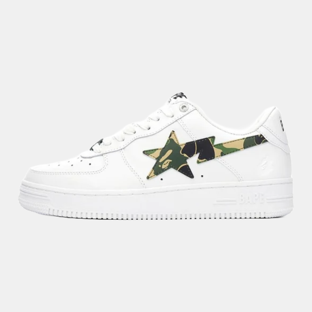 Bape Sta White & Green camo