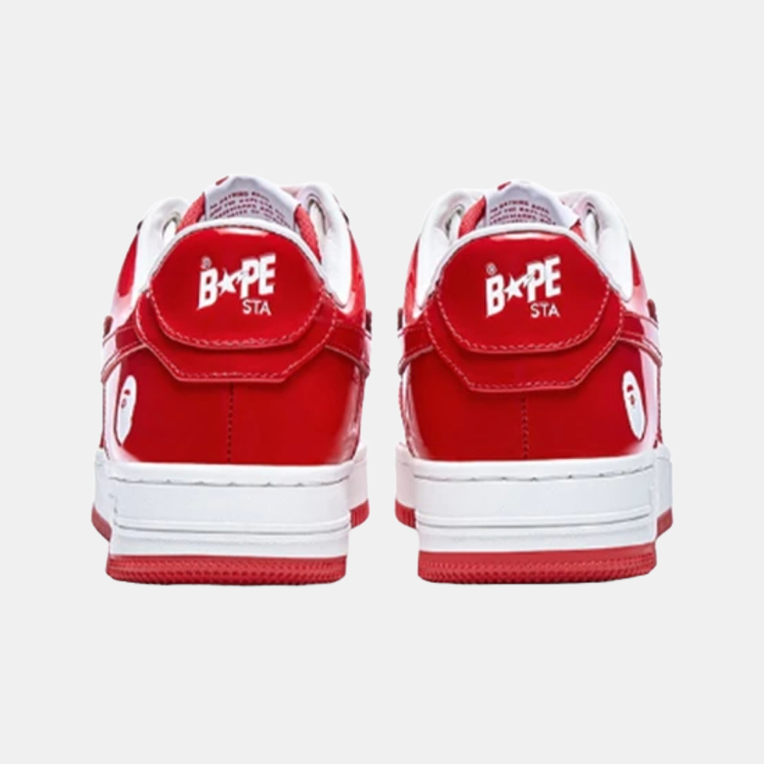 Bape Sta White & Red