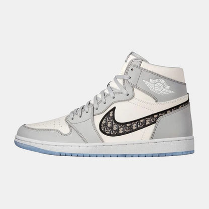 Jordan 1 High OG X Dior 'White Wolf Grey'