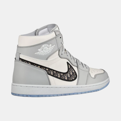 Jordan 1 High OG X Dior 'White Wolf Grey'