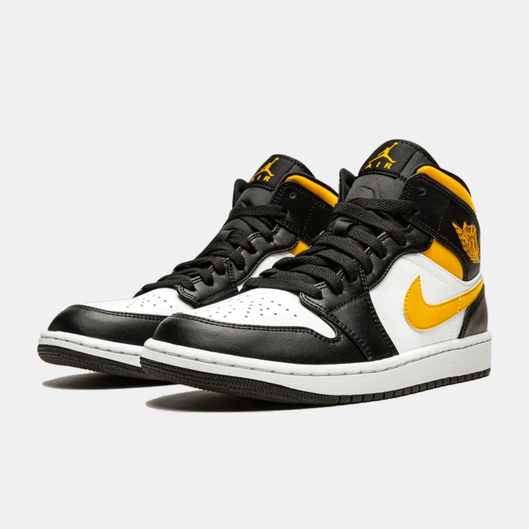 Jordan 1 Mid - White Pollen Black