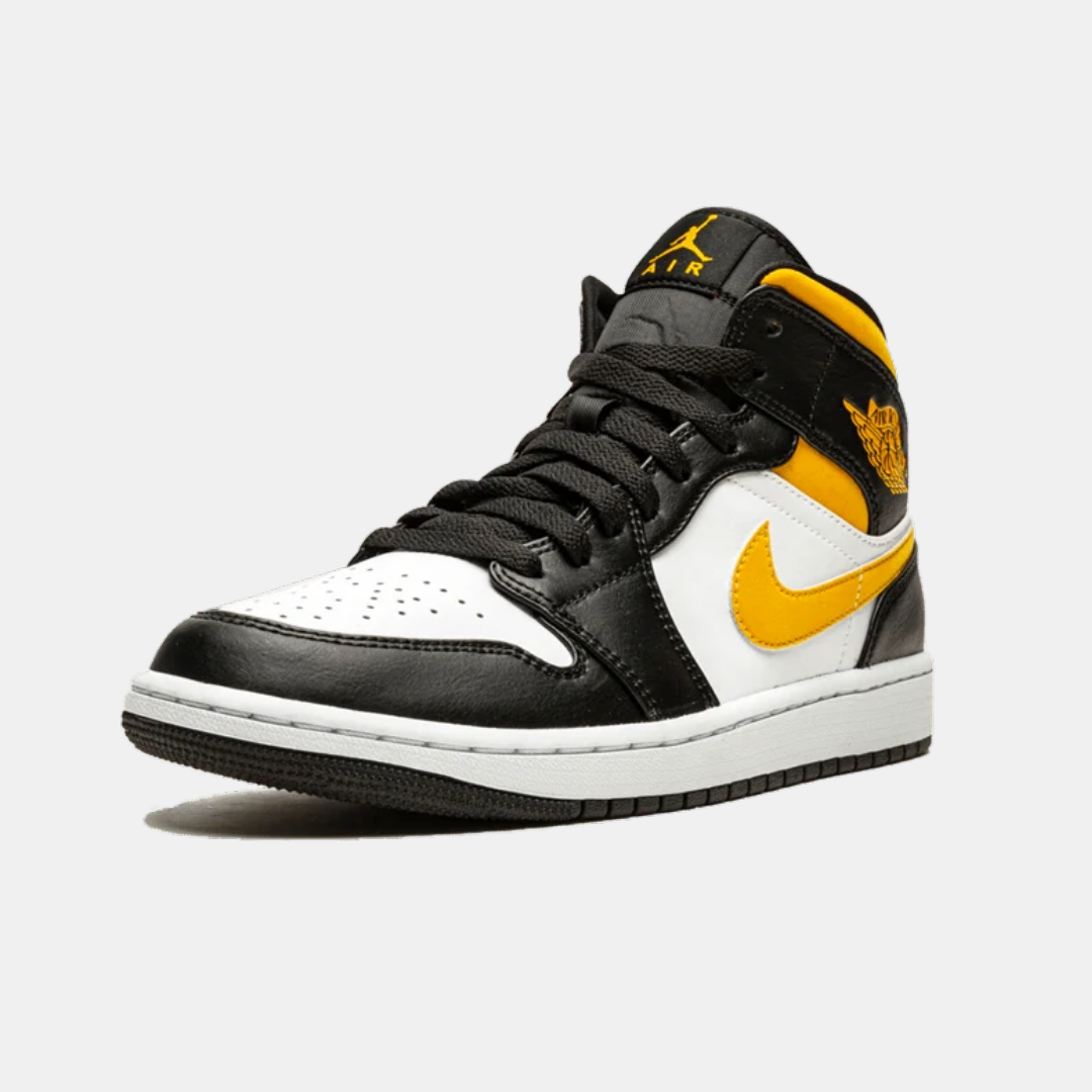 Jordan 1 Mid - White Pollen Black