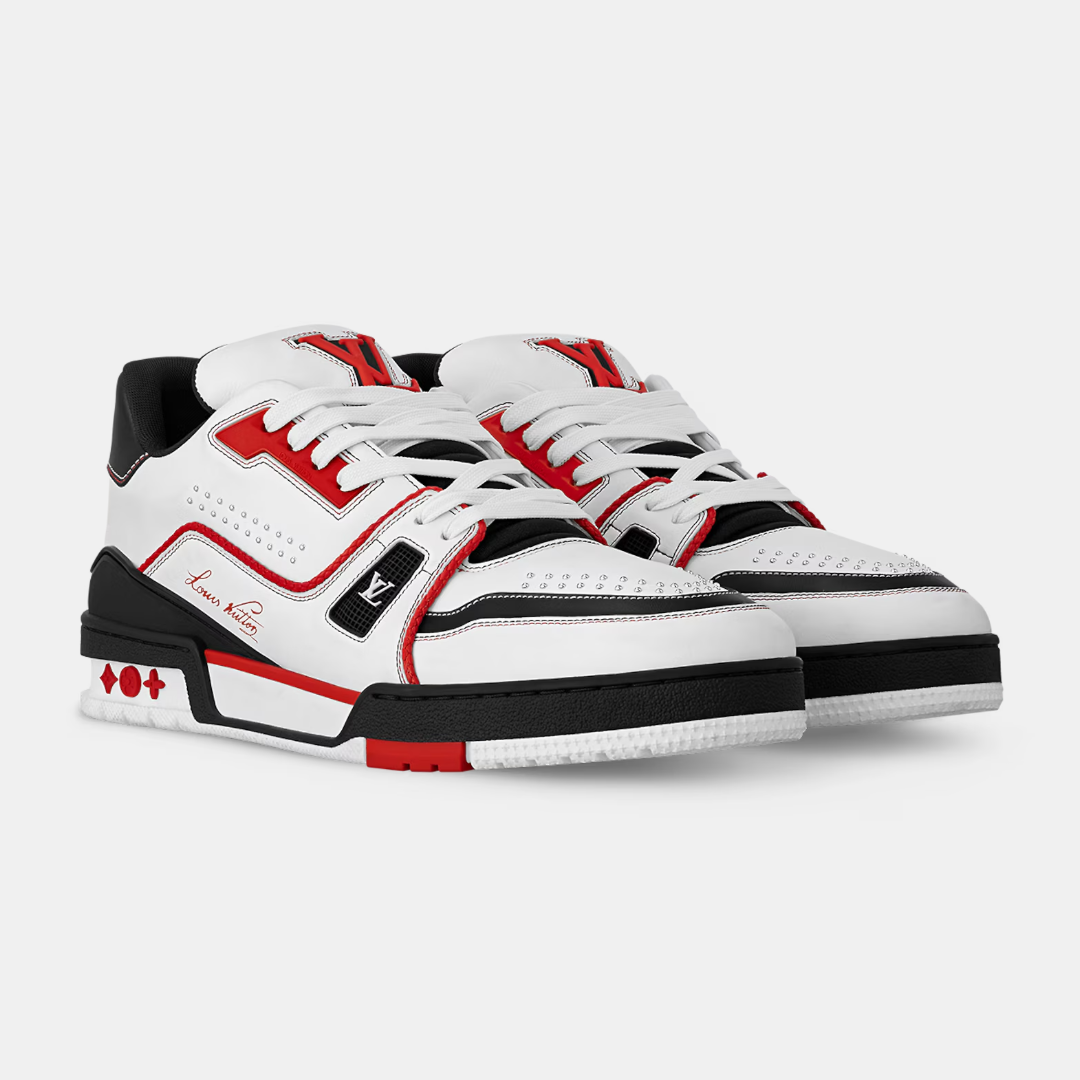 Louis Vuitton Trainer - Black & White & Red