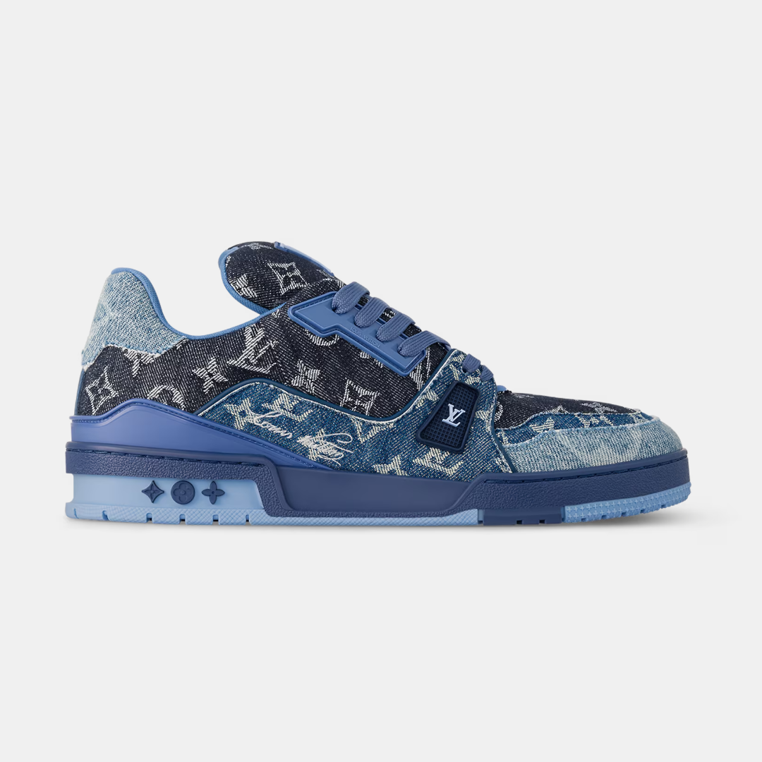 Louis Vuitton Trainer - Blue & Dark Blue Denim