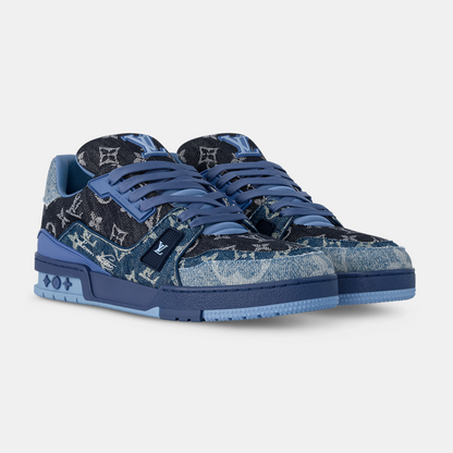 Louis Vuitton Trainer - Blue & Dark Blue Denim