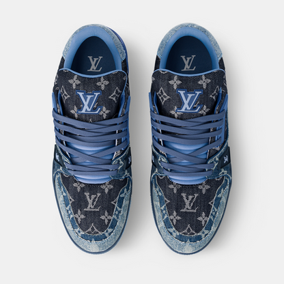 Louis Vuitton Trainer - Blue & Dark Blue Denim