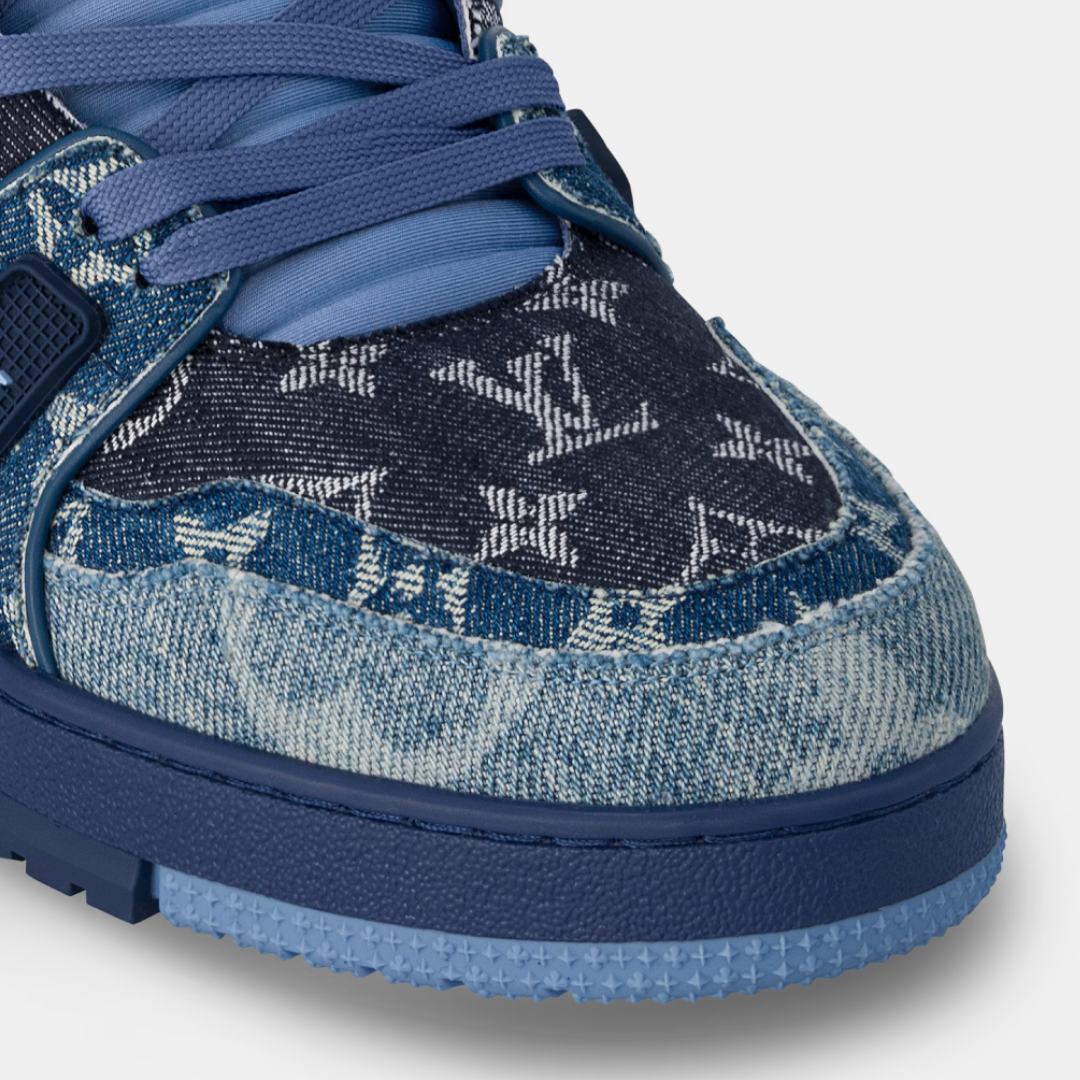 Louis Vuitton Trainer - Blue & Dark Blue Denim