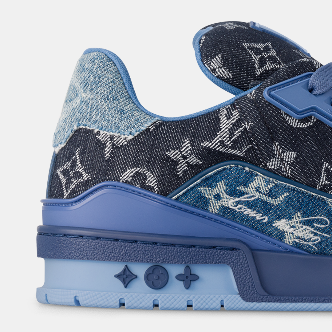 Louis Vuitton Trainer - Blue & Dark Blue Denim