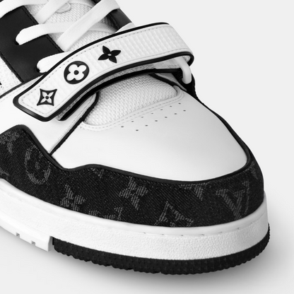 Louis Vuitton Trainer Velcro - Black & White