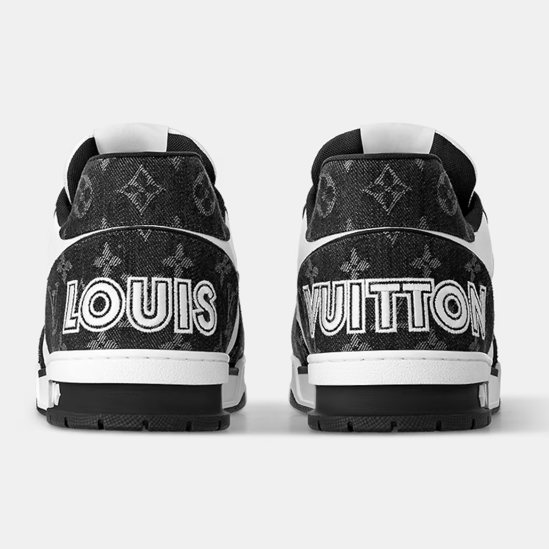 Louis Vuitton Trainer Velcro - Black & White