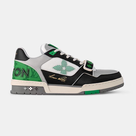 Louis Vuitton Trainer Velcro - Green & Black