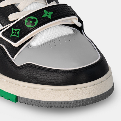 Louis Vuitton Trainer Velcro - Green & Black