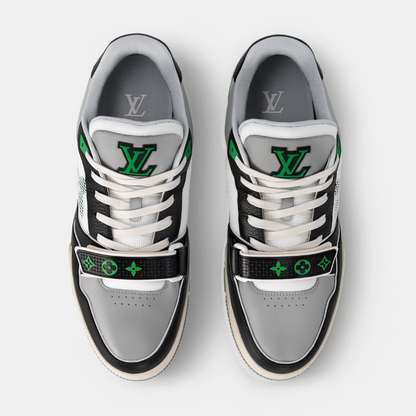 Louis Vuitton Trainer Velcro - Green & Black