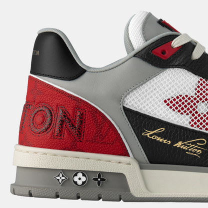 Louis Vuitton Trainer Velcro - Red & Black