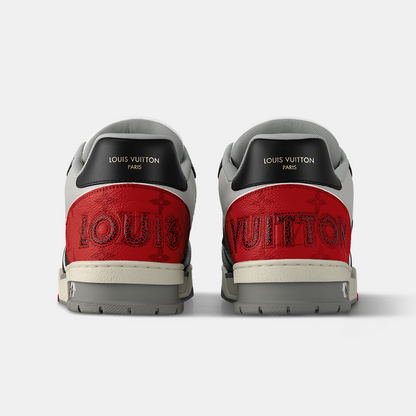 Louis Vuitton Trainer Velcro - Red & Black