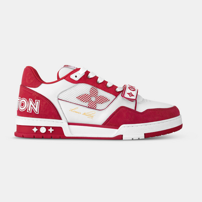 Louis Vuitton Trainer Velcro - Red & White