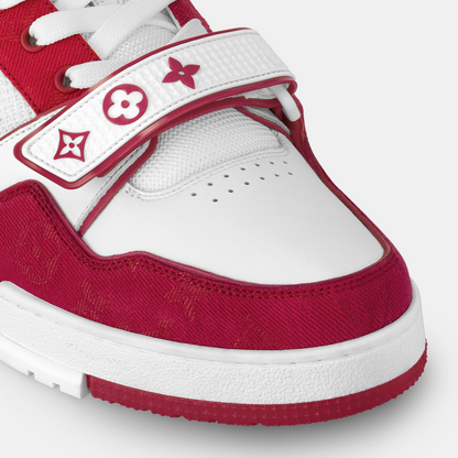 Louis Vuitton Trainer Velcro - Red & White