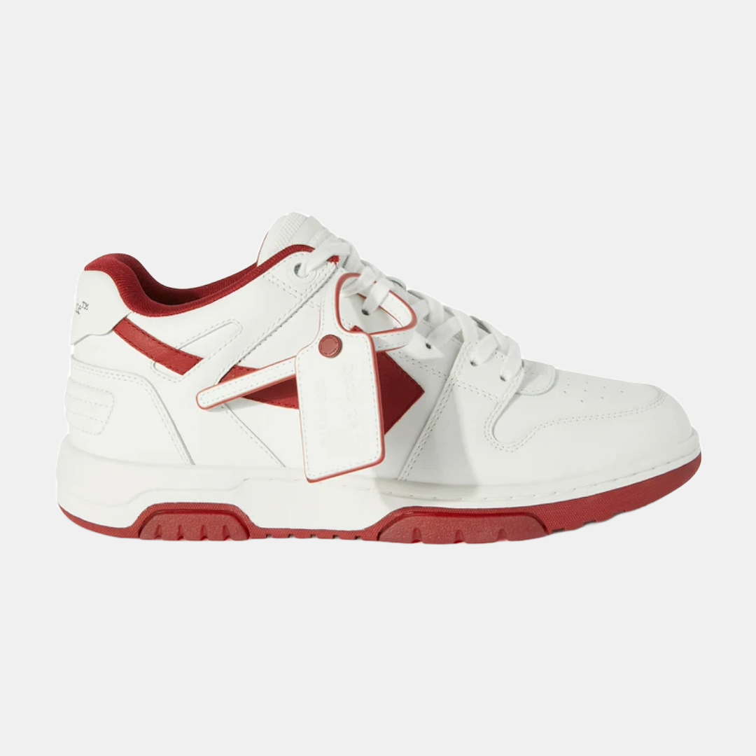 Off White Out Of Office White & Red toe